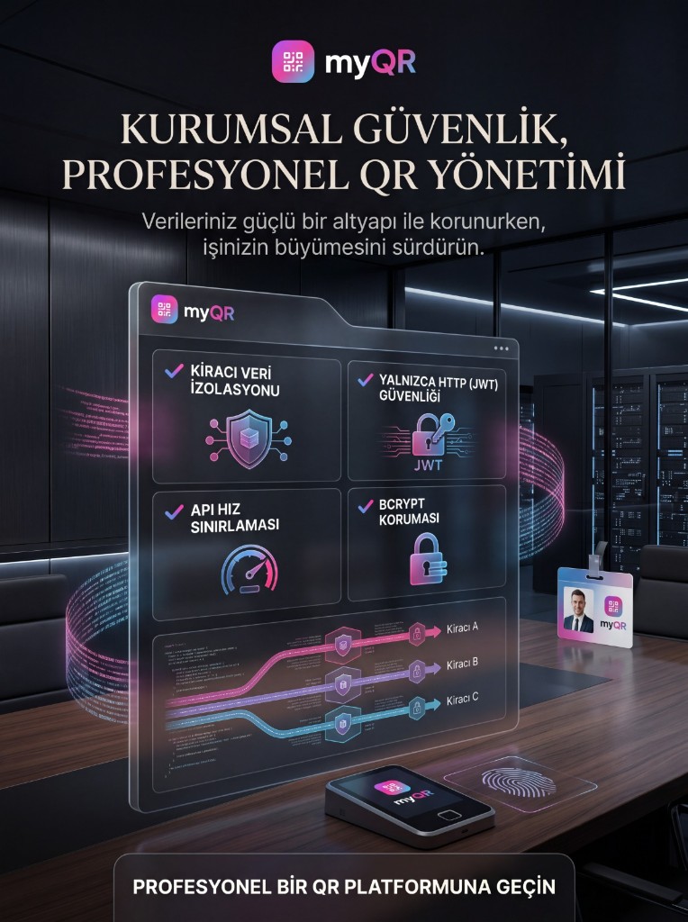 Kurumsal güvenlik ve profesyonel QR altyapısı