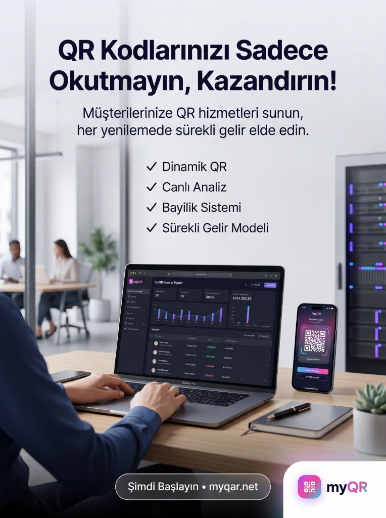 QR kodlarınızı gelir kaynağına dönüştürün — bayilik sistemi